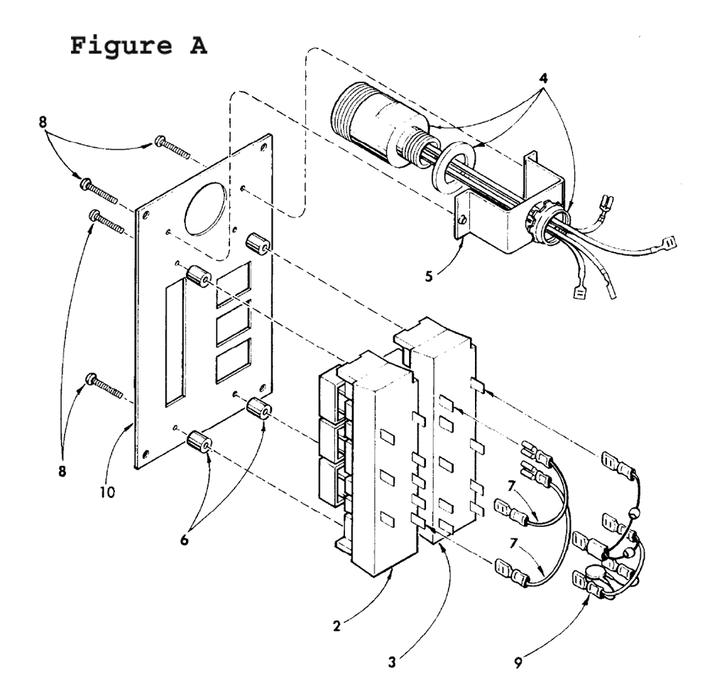 Fig-1 Diagram and Parts List for 4201 (1)(498-1001) Milwaukee Drill Press