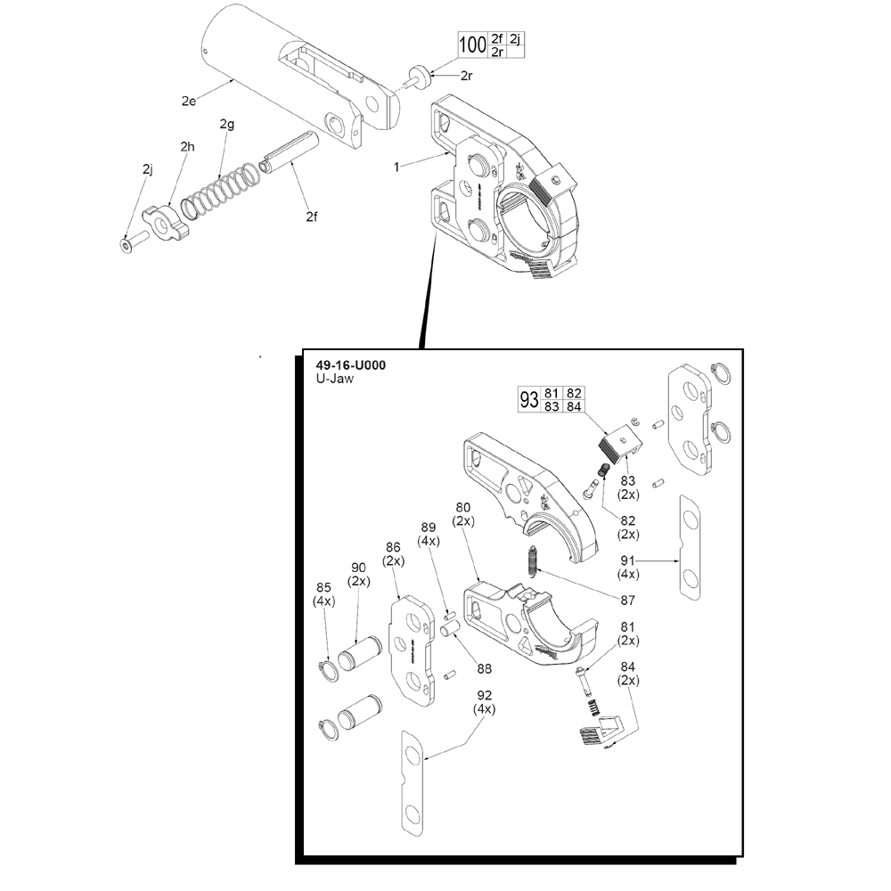 Fig-0 Diagram and Parts List for 2679-20 54-00-6TCC Milwaukee Miscellaneous