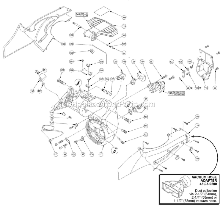 Page 4 Diagram and Parts List for 6955-20 B26A Milwaukee Miscellaneous