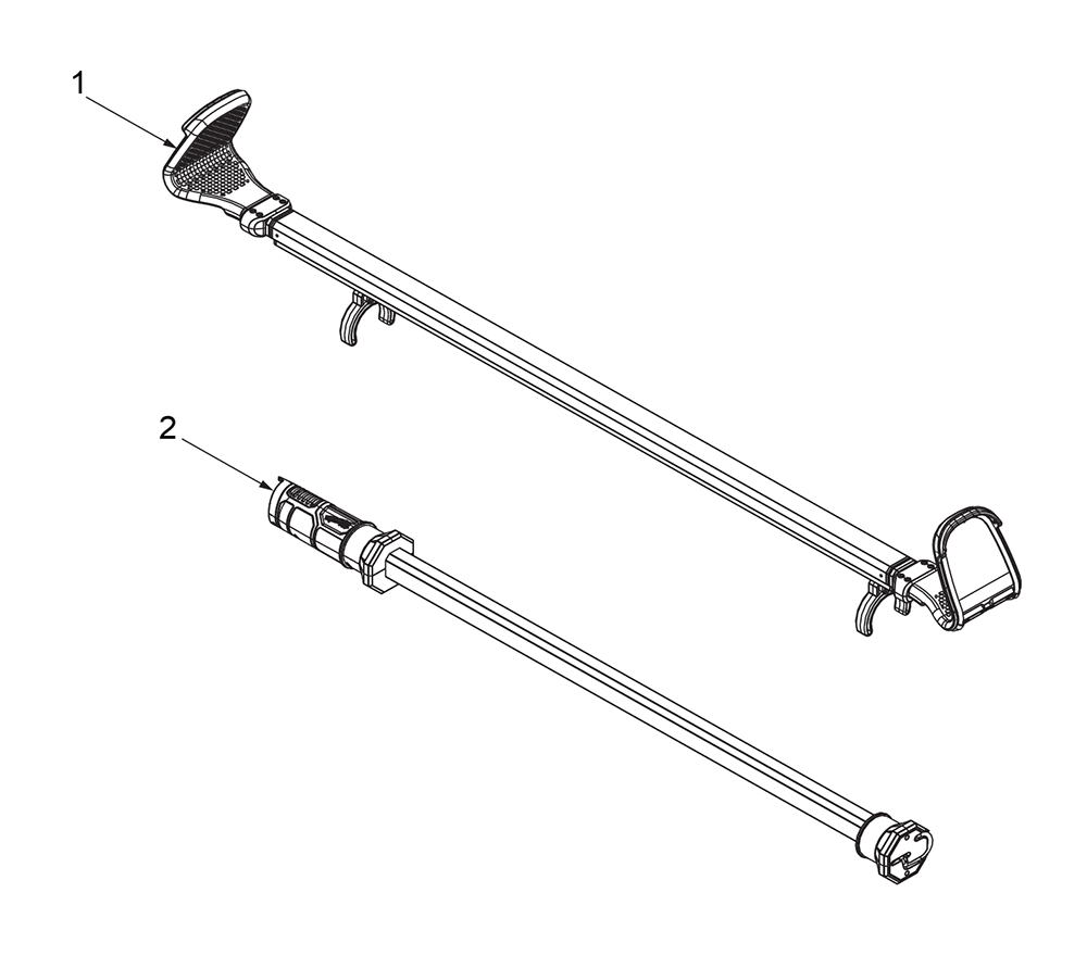 Fig-0 Diagram and Parts List for 2125-20 J03A Milwaukee Worklight & Flashlight