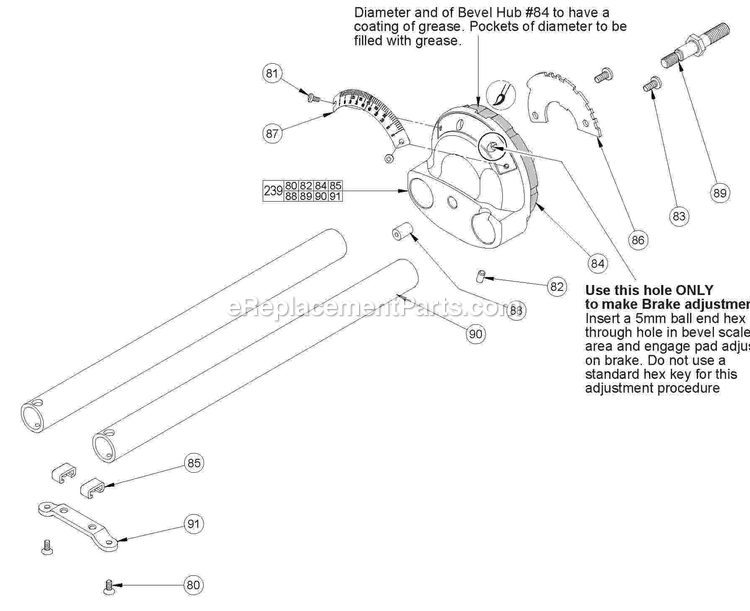 Page 3 Diagram and Parts List for 6955-20 B26A Milwaukee Miscellaneous