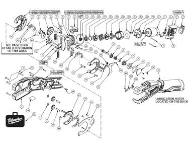 Fig-0 Diagram and Parts List for 2471-20  Milwaukee Nibbler & Shears