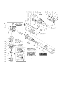Fig-0 Diagram and Parts List for 6148-33 B73B Milwaukee Angle Grinder