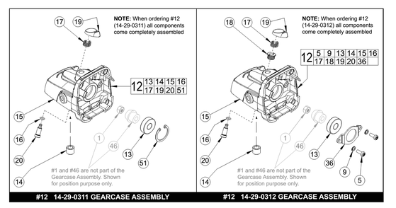 Fig-1 Diagram and Parts List for 6123-30 B67B Milwaukee Angle Grinder