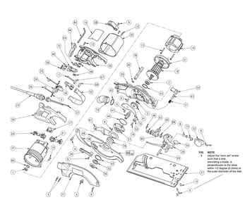 Fig-0 Diagram and Parts List for 6380-55 A36C Milwaukee Circular Saw