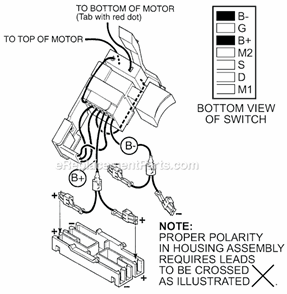 Page B Diagram and Parts List for 0502-02 SER 901A Milwaukee Cordless Drill