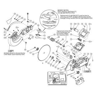 Fig-5 Diagram and Parts List for 6955-20  Milwaukee Saw