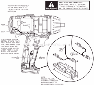 Page B Diagram and Parts List for 0612-50 SER 311A Milwaukee Cordless Drill