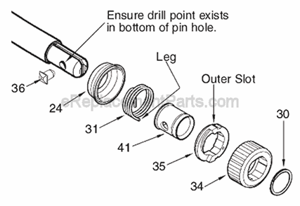 Page B Diagram and Parts List for 0719-20 SER A56B Milwaukee Reciprocating Saw