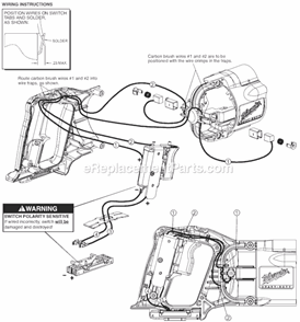 Page B Diagram and Parts List for 0721-21 SER A73A Milwaukee Cordless Drill