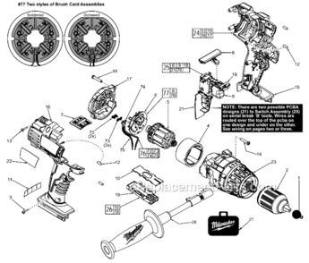 Part Location Diagram of 45-88-1980 Milwaukee Spring Washer