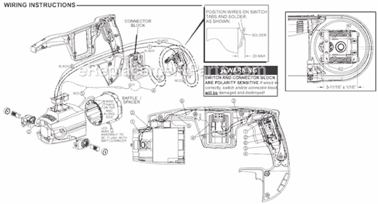 Page B Diagram and Parts List for 0729-21 SER A59A Milwaukee Band Saw