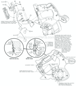 Page B Diagram and Parts List for 0730-22 SER A57A Milwaukee Circular Saw