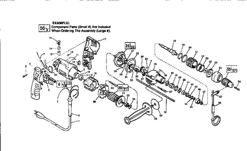 Part Location Diagram of 23-66-2145 Milwaukee Switch