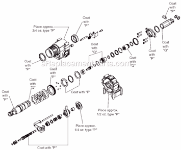 Page D Diagram and Parts List for 0756-22 SER A74B Milwaukee Demolition Hammer
