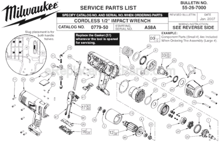 Part Location Diagram of 02-02-0250 Milwaukee 1/4 Steel Ball