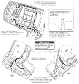 Page B Diagram and Parts List for 0779-50 SER A58A Milwaukee Impact Driver