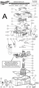 Part Location Diagram of 42-70-0170 Milwaukee Nozzle Clip