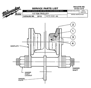 Part Location Diagram of 02-04-1535 Milwaukee Ball bearing