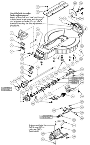 Fig-1 Diagram and Parts List for 6950-20  Milwaukee Saw