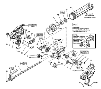 Fig-0 Diagram and Parts List for 2441-059 E60A Milwaukee Caulking Gun