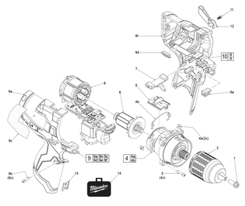 Part Location Diagram of 05-88-1015 Milwaukee M2.5 X 6mm Ph Phillips Mach Sc