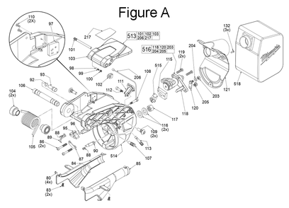 Fig-1 Diagram and Parts List for 2734-20 H17A Milwaukee Miter Saw