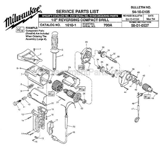 Part Location Diagram of 12-99-3150 Milwaukee Nameplate Blank