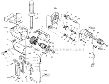 Part Location Diagram of 05-78-0305 Milwaukee Switch Screw T -15