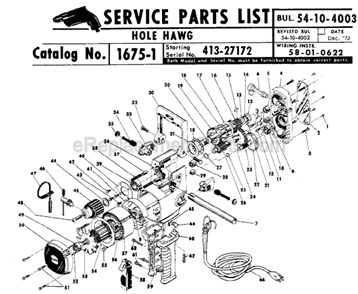 Part Location Diagram of 02-80-6020 Milwaukee Thrust Bearing
