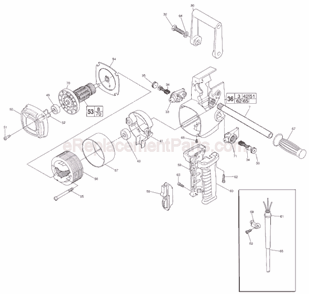 Page B Diagram and Parts List for 1675-1 SER 413B Milwaukee Electric Drill