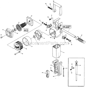 Page B Diagram and Parts List for 1679-01 SER 915A Milwaukee Electric Drill