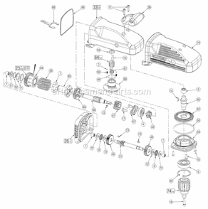 Page B Diagram and Parts List for 1680-21  Milwaukee Drill Press