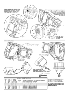 Fig-1 Diagram and Parts List for 2620-22 B58B Milwaukee Saw