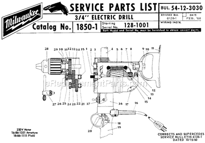 Part Location Diagram of 48-66-2080 Milwaukee Chuck
