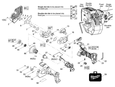 Fig-0 Diagram and Parts List for 2872-20 K38A Milwaukee Miscellaneous