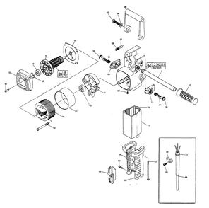 Fig-1 Diagram and Parts List for 1679-1 915A Milwaukee Electric Drill