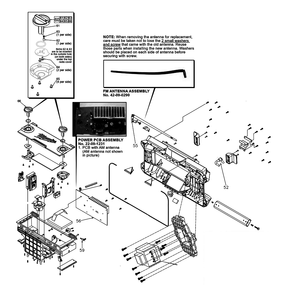 Fig-1 Diagram and Parts List for 2790-59 E16B Milwaukee Radio