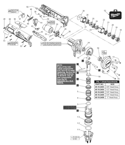 Fig-0 Diagram and Parts List for 2432-20 C62B Milwaukee Planer Jointer