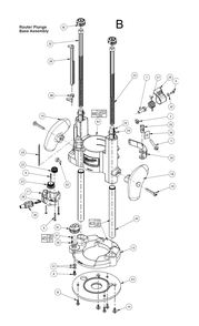 Fig-2 Diagram and Parts List for 5615-24 279B Milwaukee Router