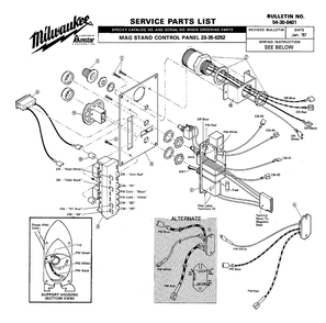 Fig-0 Diagram and Parts List for 23-35-0252  Milwaukee Miscellaneous