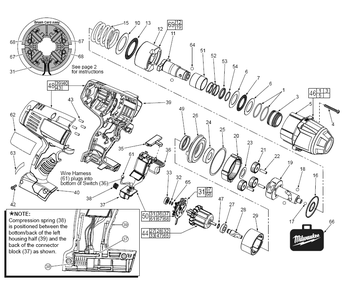 Fig-0 Diagram and Parts List for 2665-20  Milwaukee Impact Driver