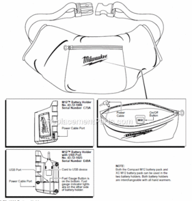 Page A Diagram and Parts List for 2322-21  Milwaukee Workwear