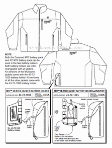 Page A Diagram and Parts List for 23443X  Milwaukee Workwear