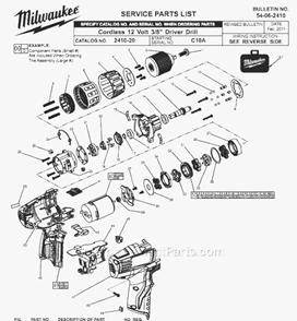 Part Location Diagram of 48-59-1812 Milwaukee M12 And M18 Multi-voltage Char
