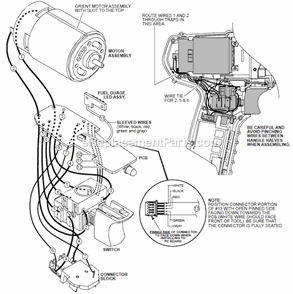 Page B Diagram and Parts List for 241022  Milwaukee Cordless Drill