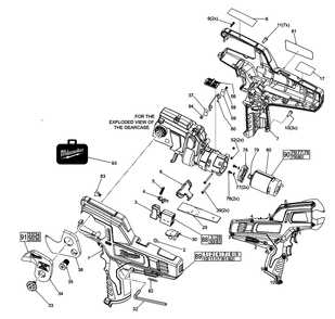 Fig-0 Diagram and Parts List for 2472-059 E81C Milwaukee Nibbler & Shears