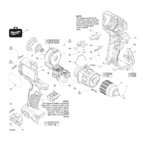 Fig-0 Diagram and Parts List for 2701-20 G39A Milwaukee Hammer Drill