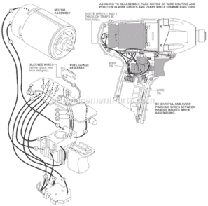 Page B Diagram and Parts List for 2450-20 SER B59A Milwaukee Impact Driver