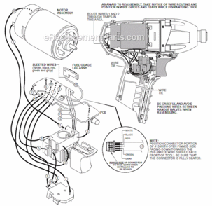 Page B Diagram and Parts List for 245020  Milwaukee Impact Driver